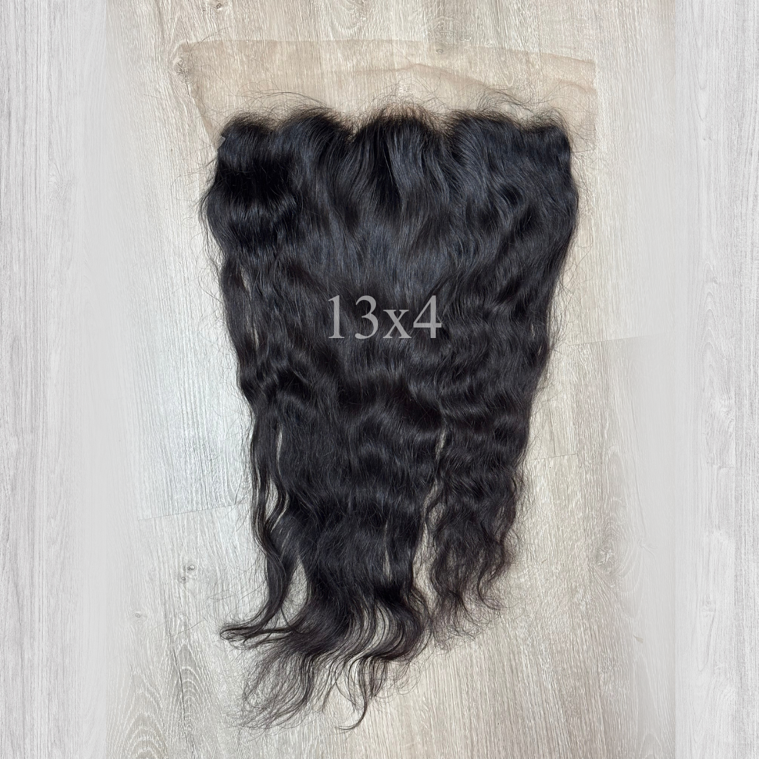 Raw Indian Wavy Lace Frontal 13x4
